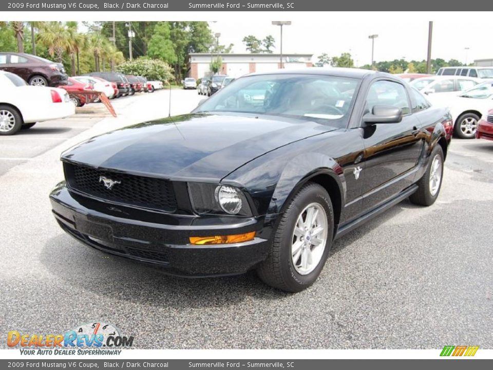 2009 Ford Mustang V6 Coupe Black / Dark Charcoal Photo #10
