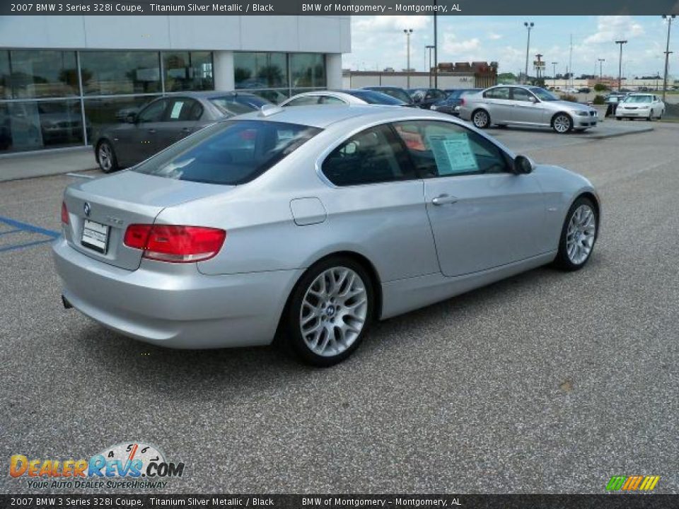 2007 BMW 3 Series 328i Coupe Titanium Silver Metallic / Black Photo #3