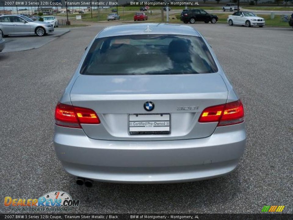 2007 BMW 3 Series 328i Coupe Titanium Silver Metallic / Black Photo #5