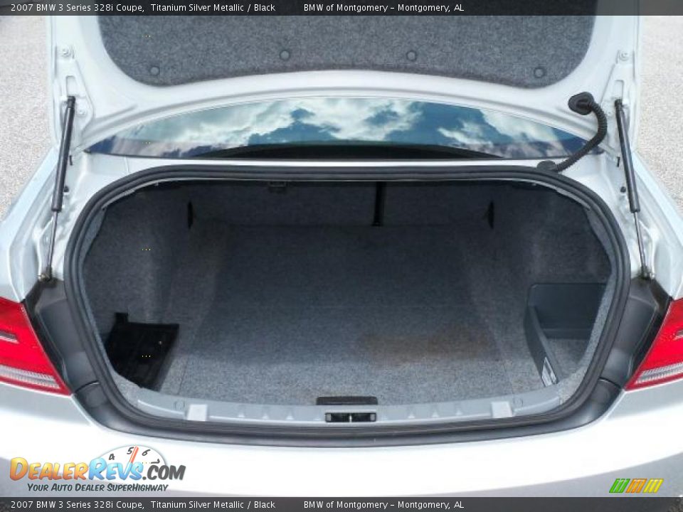 2007 BMW 3 Series 328i Coupe Titanium Silver Metallic / Black Photo #14