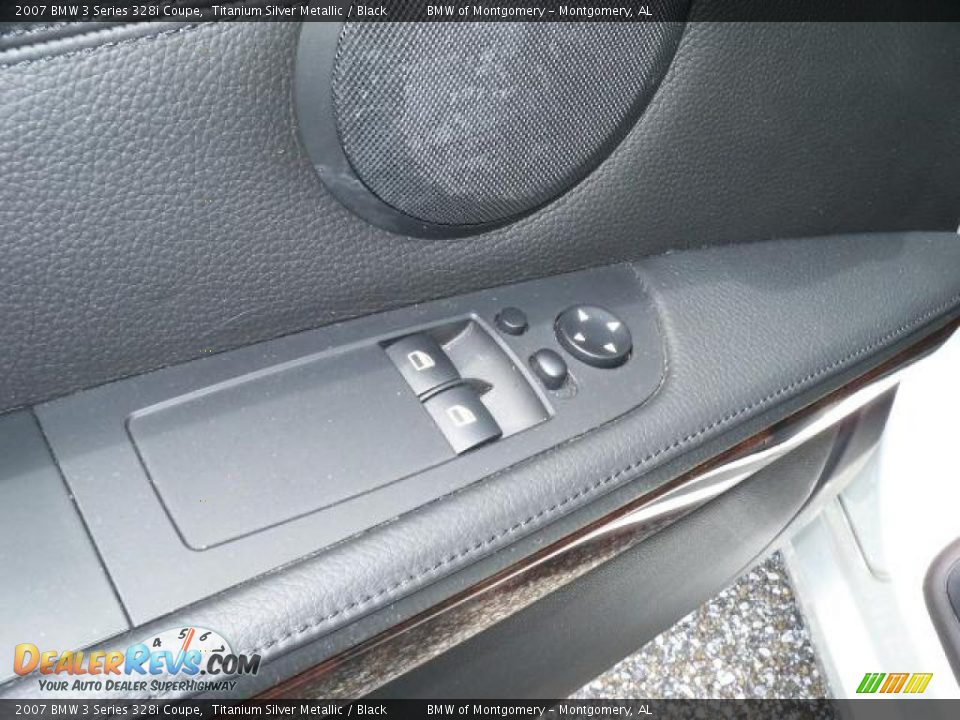 2007 BMW 3 Series 328i Coupe Titanium Silver Metallic / Black Photo #15