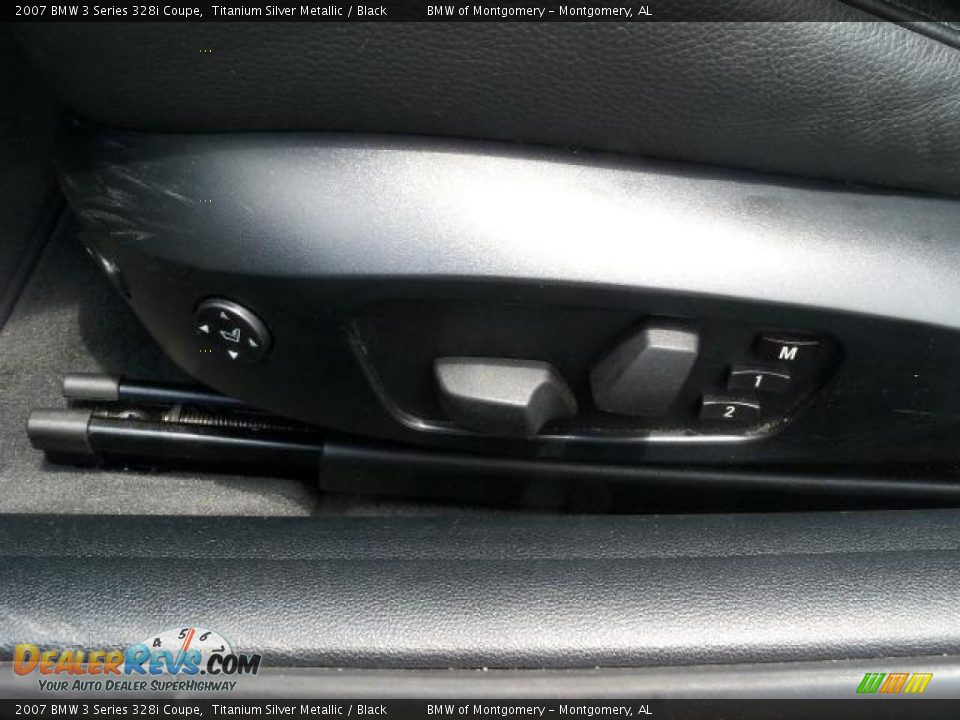 2007 BMW 3 Series 328i Coupe Titanium Silver Metallic / Black Photo #16