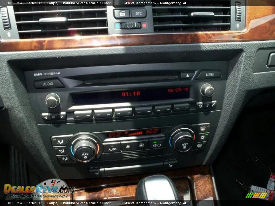 2007 BMW 3 Series 328i Coupe Titanium Silver Metallic / Black Photo #23