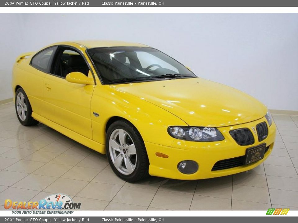 2004 Pontiac GTO Coupe Yellow Jacket / Red Photo #1