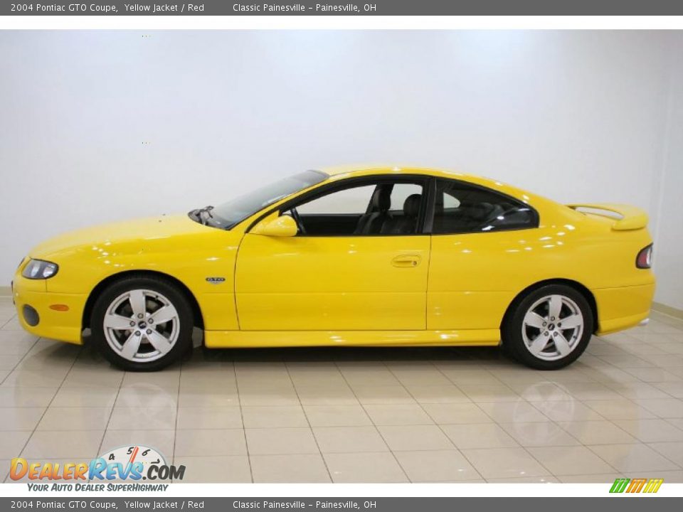 2004 Pontiac GTO Coupe Yellow Jacket / Red Photo #4