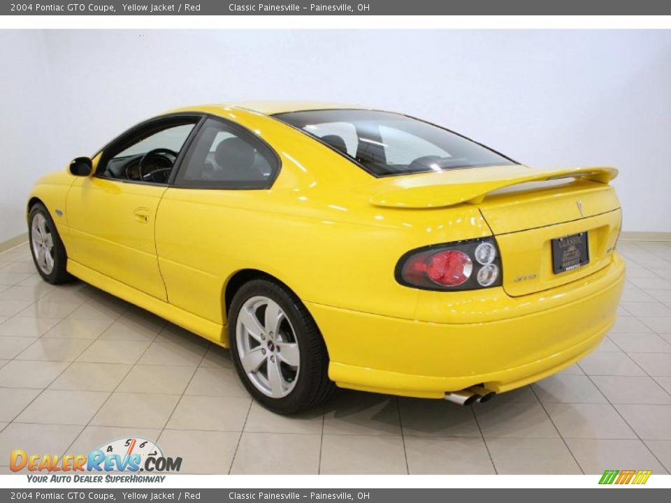 2004 Pontiac GTO Coupe Yellow Jacket / Red Photo #5