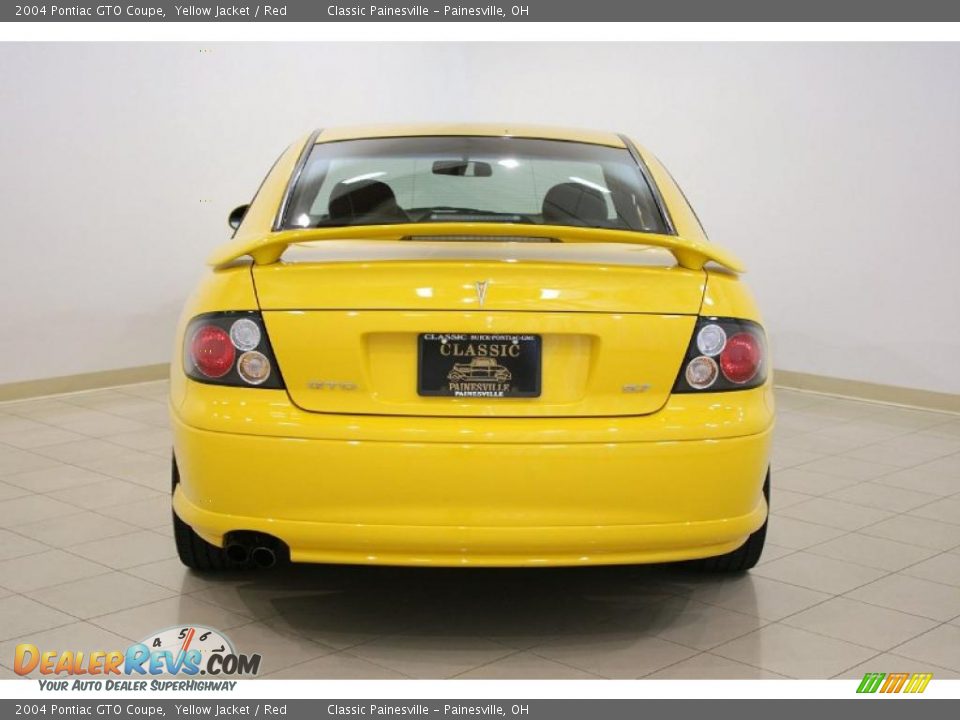 2004 Pontiac GTO Coupe Yellow Jacket / Red Photo #6