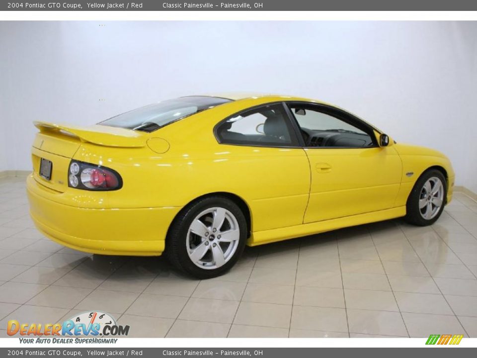 2004 Pontiac GTO Coupe Yellow Jacket / Red Photo #7