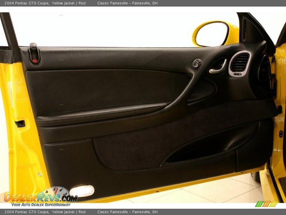 2004 Pontiac GTO Coupe Yellow Jacket / Red Photo #9
