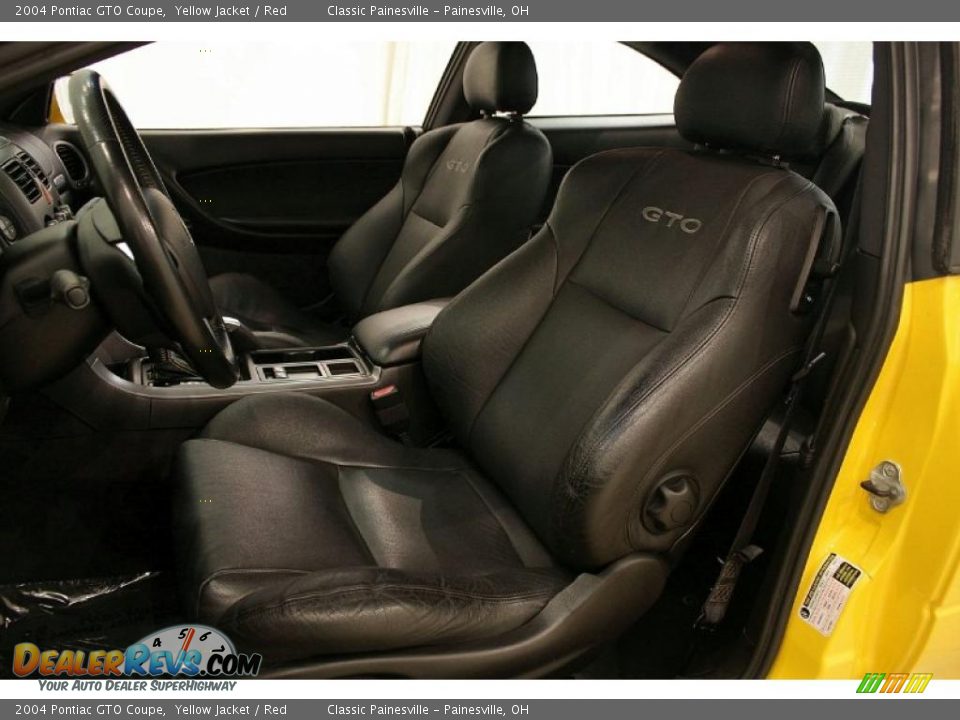 2004 Pontiac GTO Coupe Yellow Jacket / Red Photo #10