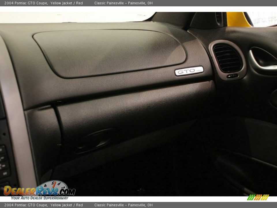 2004 Pontiac GTO Coupe Yellow Jacket / Red Photo #14