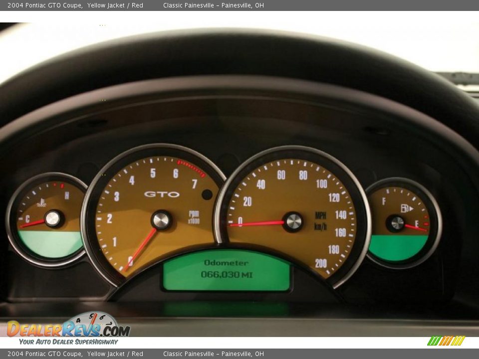 2004 Pontiac GTO Coupe Yellow Jacket / Red Photo #16