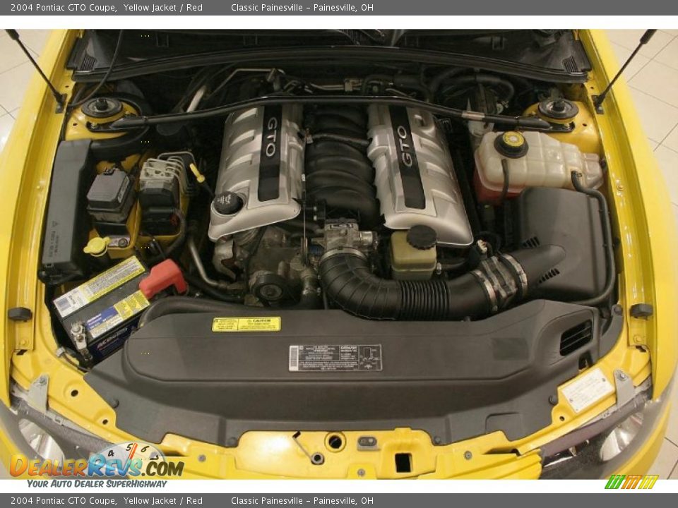 2004 Pontiac GTO Coupe Yellow Jacket / Red Photo #23