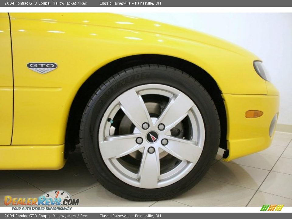 2004 Pontiac GTO Coupe Yellow Jacket / Red Photo #24