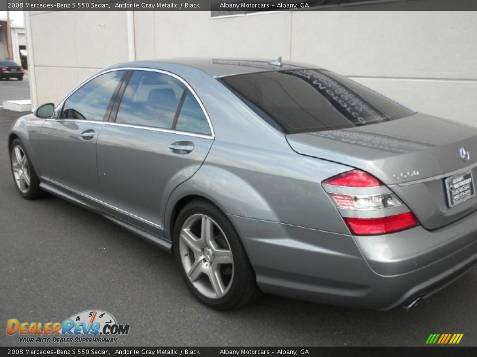 2008 Mercedes-Benz S 550 Sedan Andorite Gray Metallic / Black Photo #3
