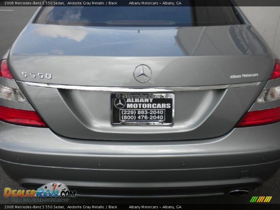 2008 Mercedes-Benz S 550 Sedan Andorite Gray Metallic / Black Photo #4