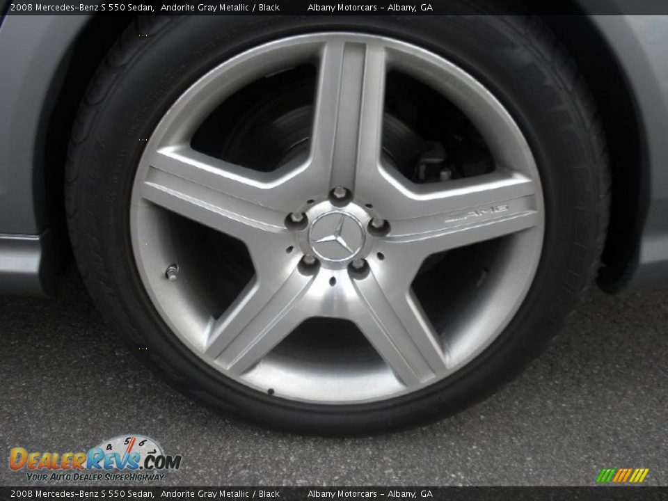 2008 Mercedes-Benz S 550 Sedan Andorite Gray Metallic / Black Photo #5
