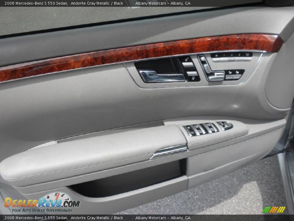 2008 Mercedes-Benz S 550 Sedan Andorite Gray Metallic / Black Photo #7