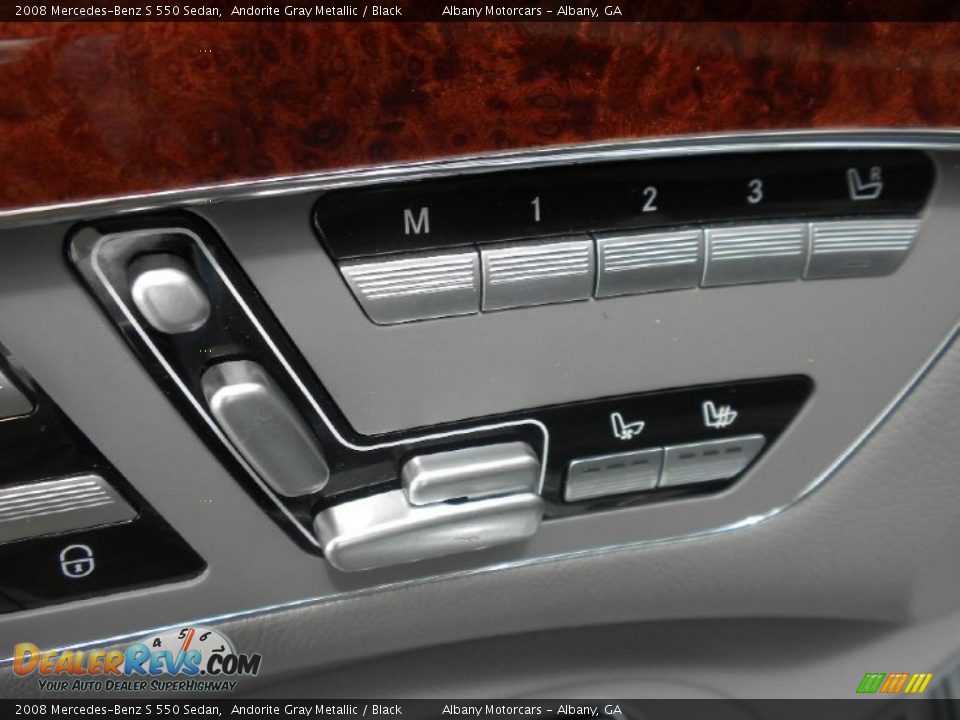 2008 Mercedes-Benz S 550 Sedan Andorite Gray Metallic / Black Photo #8