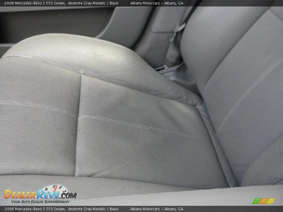 2008 Mercedes-Benz S 550 Sedan Andorite Gray Metallic / Black Photo #11