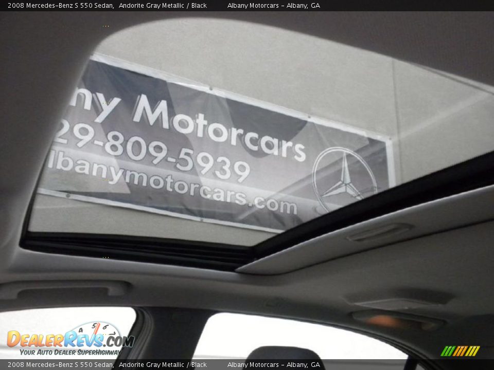 2008 Mercedes-Benz S 550 Sedan Andorite Gray Metallic / Black Photo #12