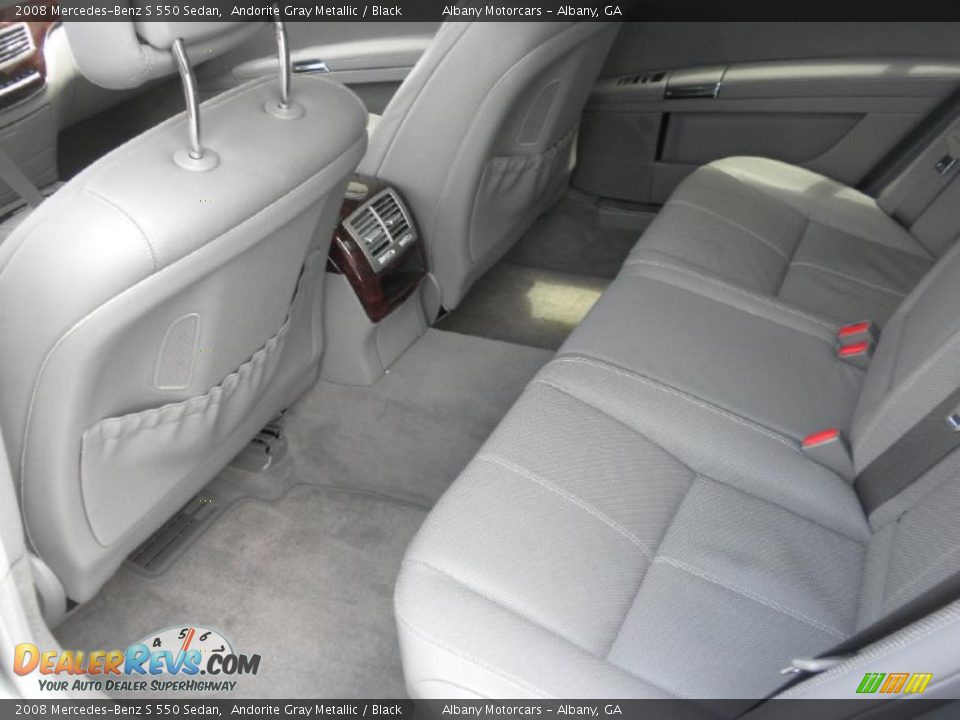 2008 Mercedes-Benz S 550 Sedan Andorite Gray Metallic / Black Photo #13