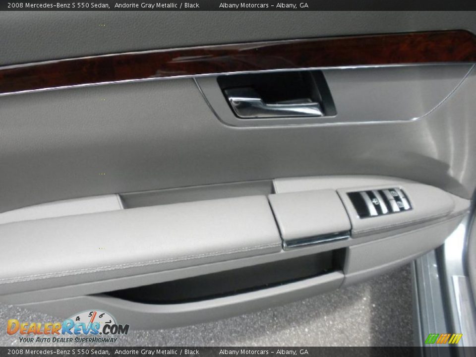 2008 Mercedes-Benz S 550 Sedan Andorite Gray Metallic / Black Photo #14