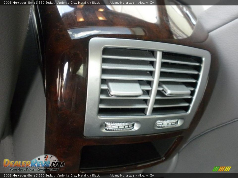 2008 Mercedes-Benz S 550 Sedan Andorite Gray Metallic / Black Photo #15