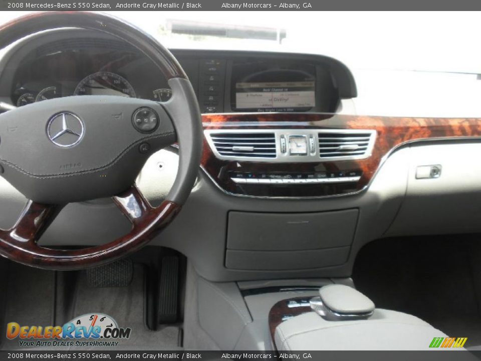 2008 Mercedes-Benz S 550 Sedan Andorite Gray Metallic / Black Photo #16