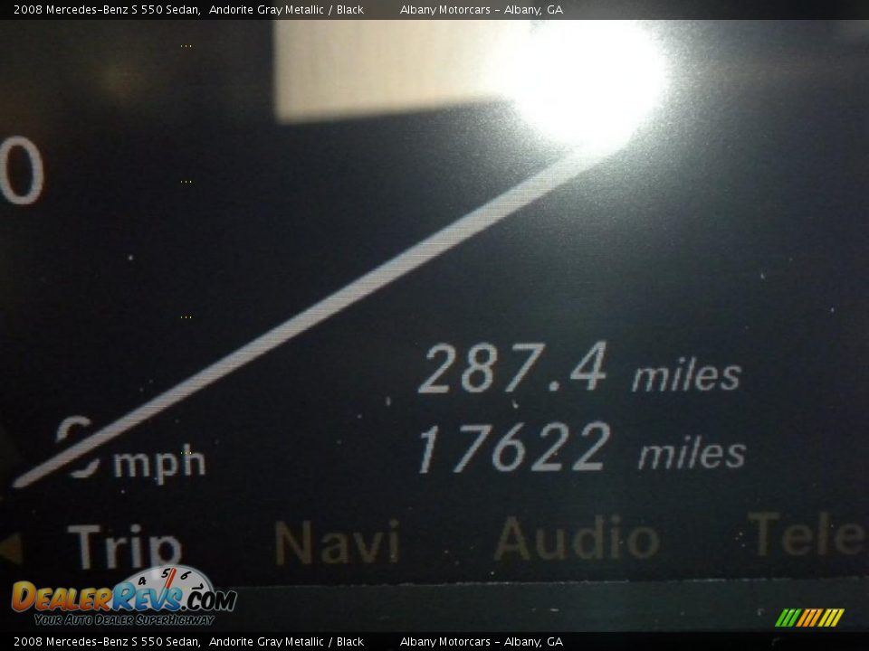2008 Mercedes-Benz S 550 Sedan Andorite Gray Metallic / Black Photo #19