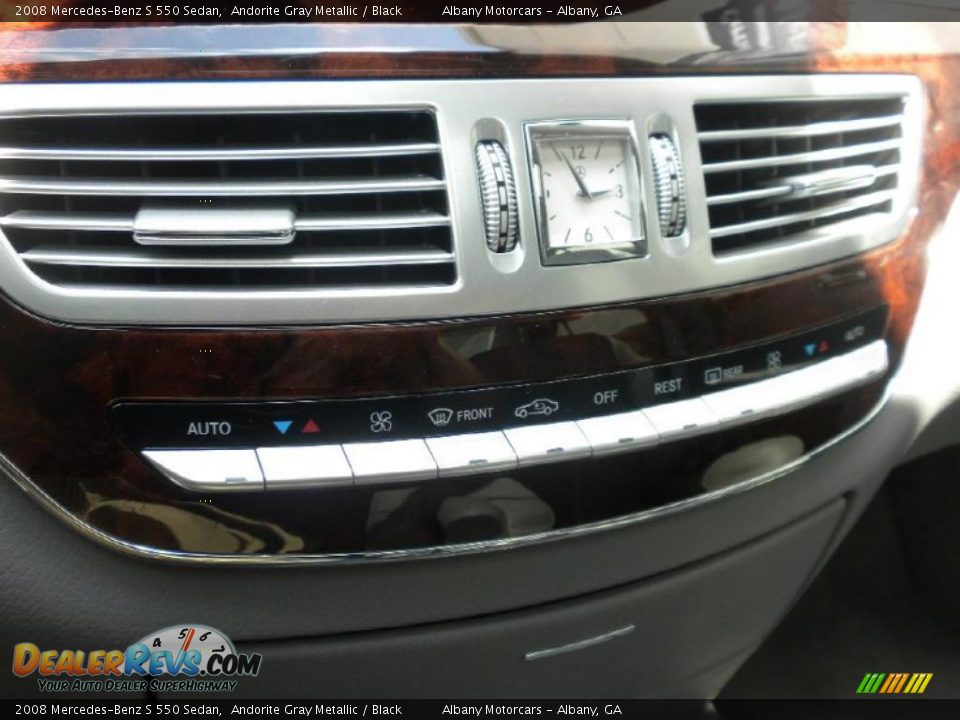 2008 Mercedes-Benz S 550 Sedan Andorite Gray Metallic / Black Photo #20