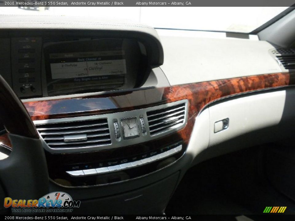 2008 Mercedes-Benz S 550 Sedan Andorite Gray Metallic / Black Photo #21