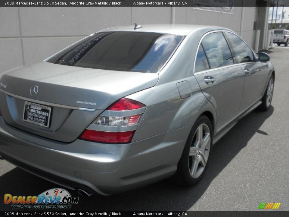 2008 Mercedes-Benz S 550 Sedan Andorite Gray Metallic / Black Photo #25