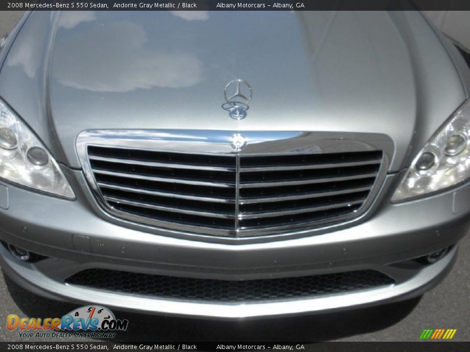 2008 Mercedes-Benz S 550 Sedan Andorite Gray Metallic / Black Photo #28