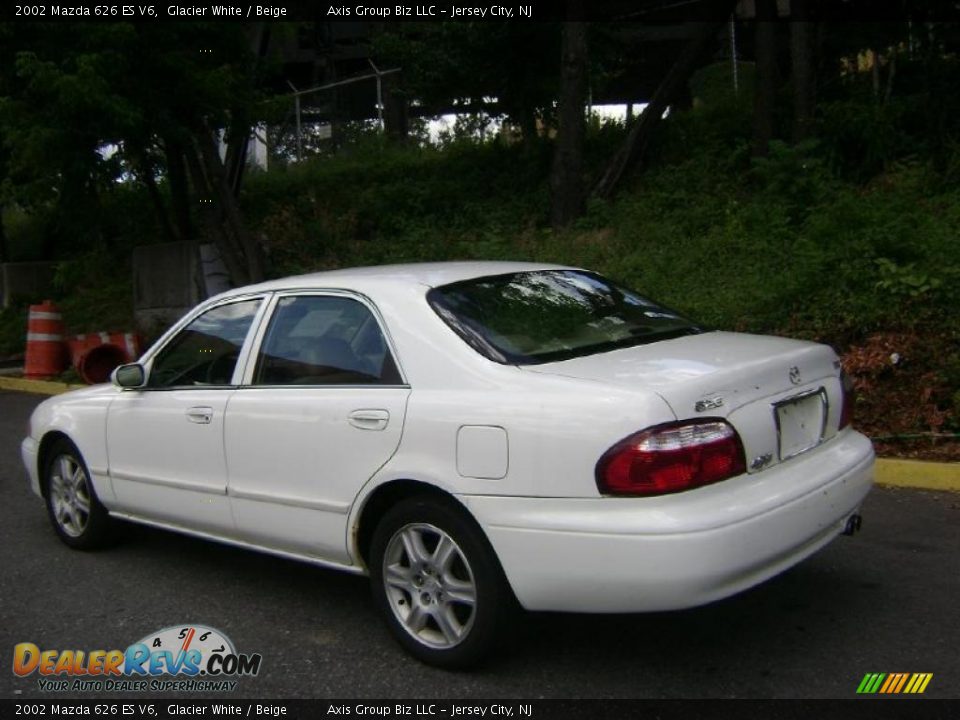 2002 Mazda 626 ES V6 Glacier White / Beige Photo #4
