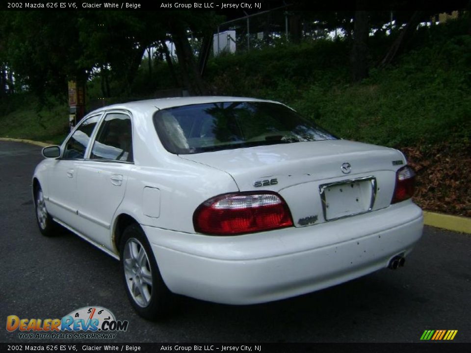 2002 Mazda 626 ES V6 Glacier White / Beige Photo #5
