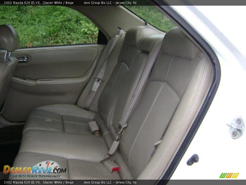 2002 Mazda 626 ES V6 Glacier White / Beige Photo #9