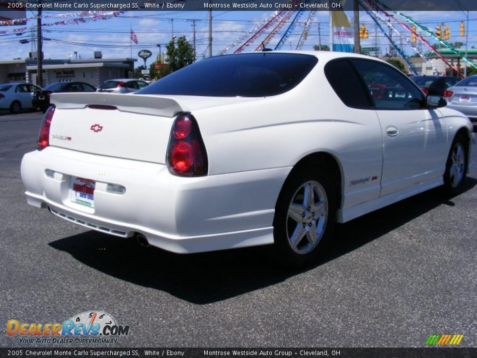 2005 Chevrolet Monte Carlo Supercharged SS White / Ebony Photo #5