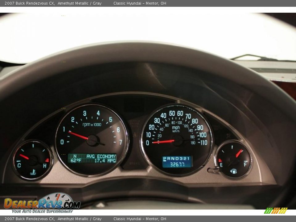 2007 Buick Rendezvous CX Amethyst Metallic / Gray Photo #13