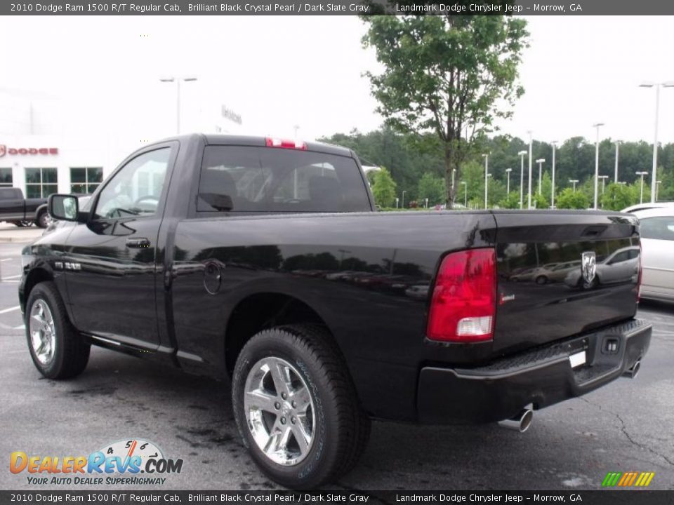 2010 Dodge Ram 1500 R/T Regular Cab Brilliant Black Crystal Pearl / Dark Slate Gray Photo #2