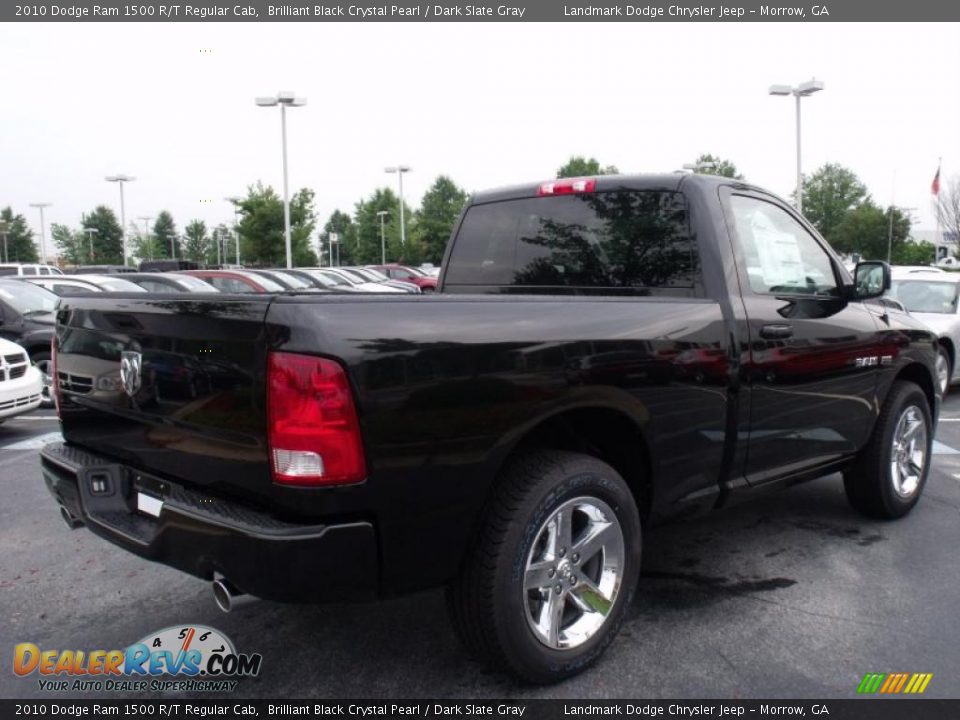 2010 Dodge Ram 1500 R/T Regular Cab Brilliant Black Crystal Pearl / Dark Slate Gray Photo #3