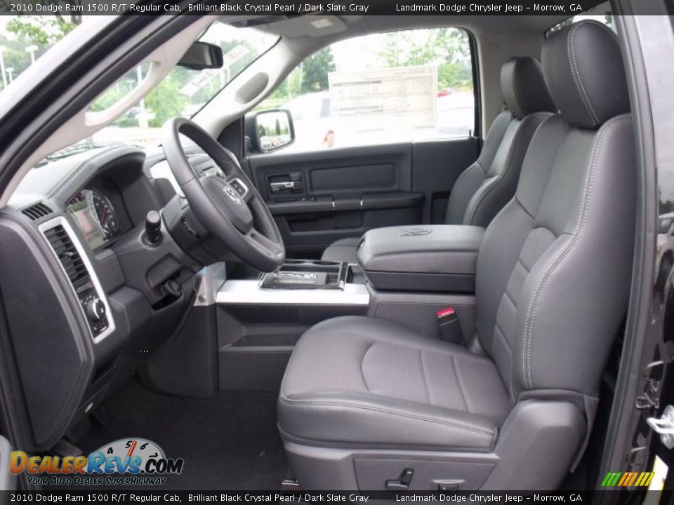 2010 Dodge Ram 1500 R/T Regular Cab Brilliant Black Crystal Pearl / Dark Slate Gray Photo #7