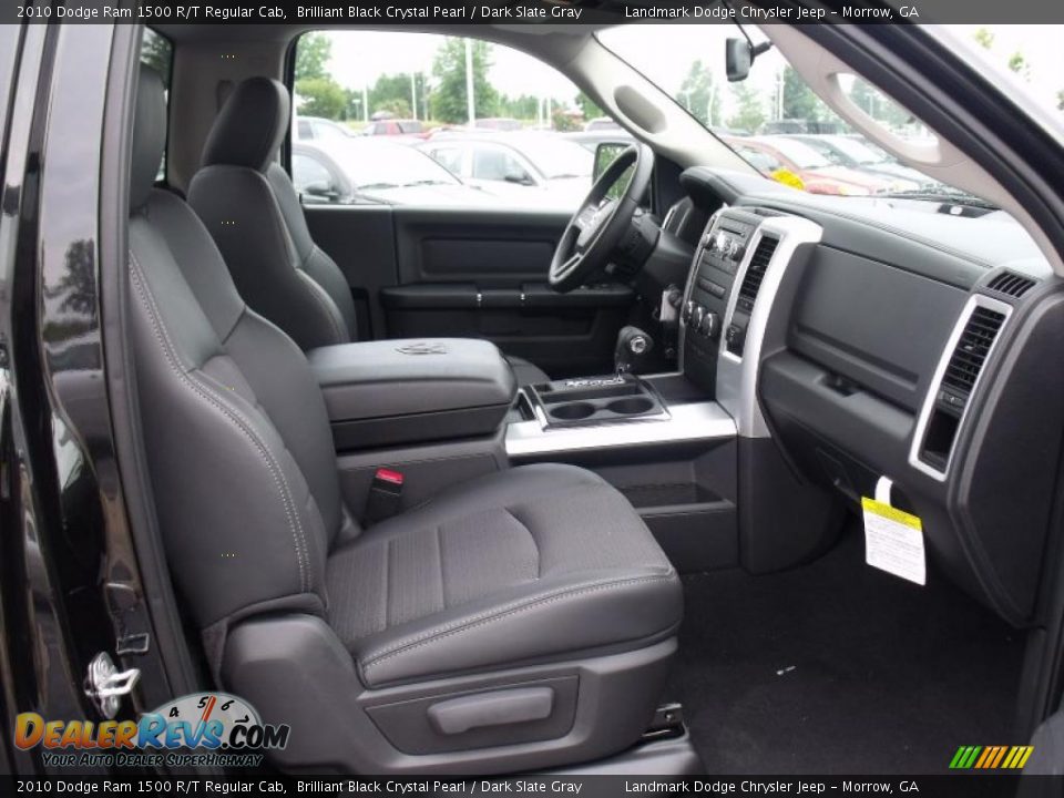 2010 Dodge Ram 1500 R/T Regular Cab Brilliant Black Crystal Pearl / Dark Slate Gray Photo #8