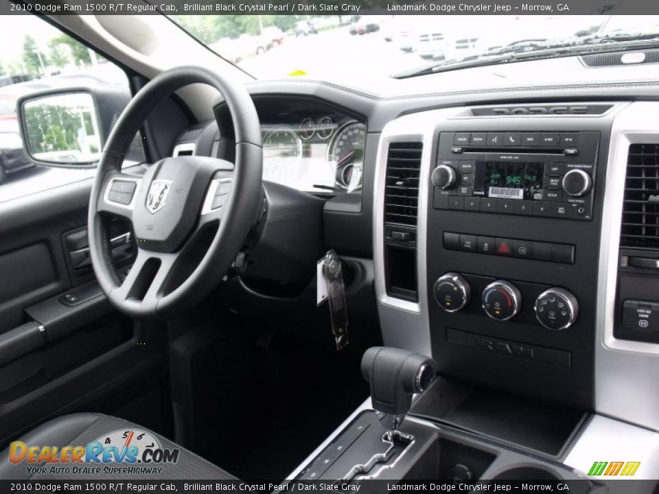2010 Dodge Ram 1500 R/T Regular Cab Brilliant Black Crystal Pearl / Dark Slate Gray Photo #9
