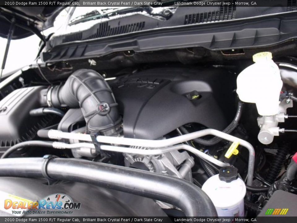 2010 Dodge Ram 1500 R/T Regular Cab Brilliant Black Crystal Pearl / Dark Slate Gray Photo #10
