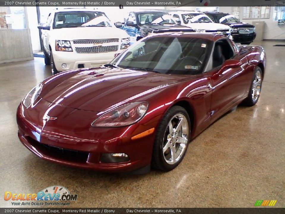 2007 Chevrolet Corvette Coupe Monterey Red Metallic / Ebony Photo #3