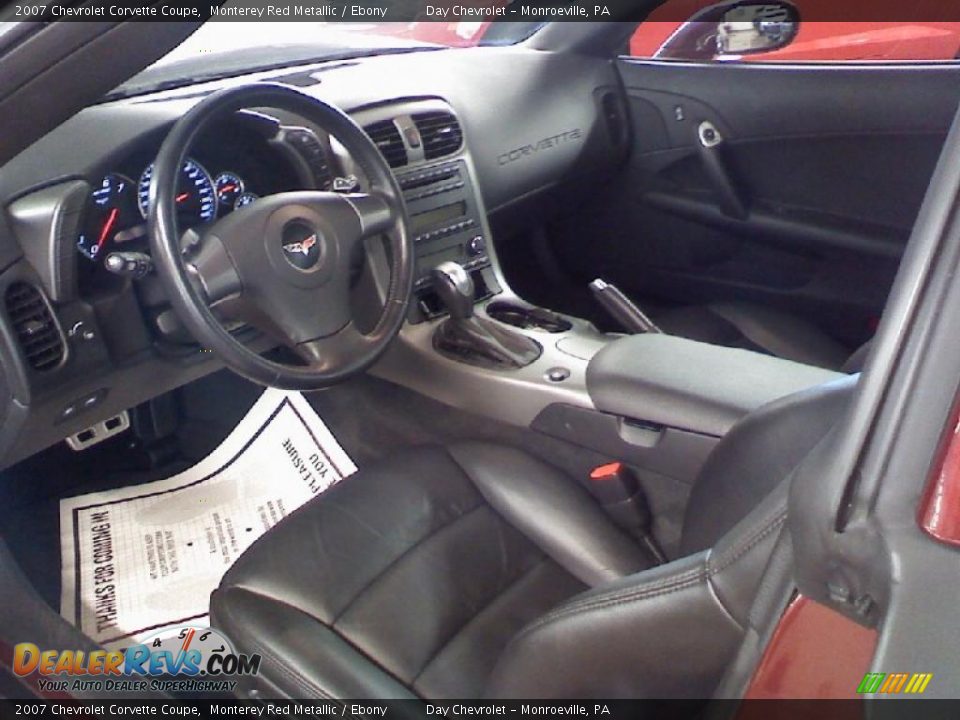 2007 Chevrolet Corvette Coupe Monterey Red Metallic / Ebony Photo #9