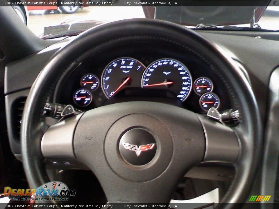 2007 Chevrolet Corvette Coupe Monterey Red Metallic / Ebony Photo #15