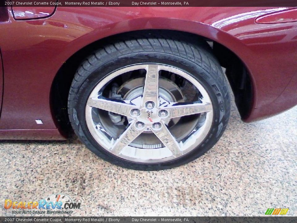 2007 Chevrolet Corvette Coupe Monterey Red Metallic / Ebony Photo #18