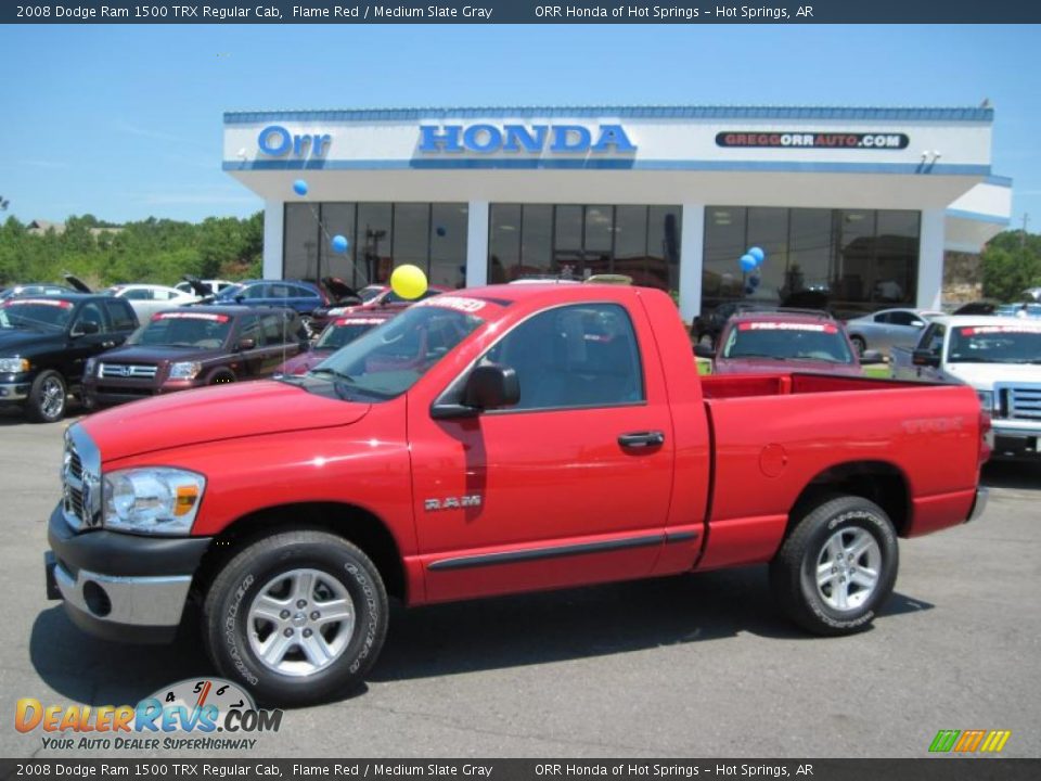 2008 Dodge Ram 1500 TRX Regular Cab Flame Red / Medium Slate Gray Photo #1